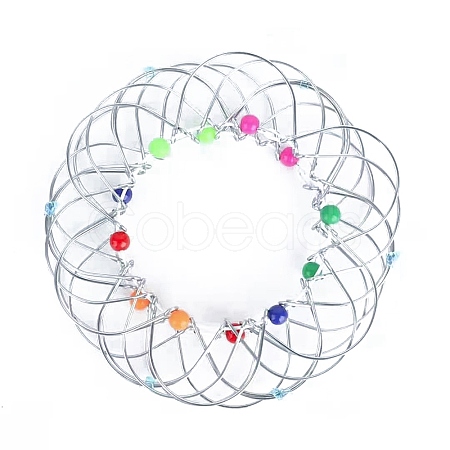 Metal Mandala Flower Basket Toy PW-WG99921-02-1