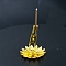 Alloy Incense Holder Clip, Incense Stick Holder, Incense Burner Stand Base for Yoga Spa Room Home Office, Flower, 60x23mm