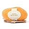 25G Angora Mohair Wool Fiber Knitting Yarn, for Shawl Scarf Doll Crochet Supplies, Round, Orange, 1mm