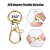 25Pcs Alloy Split Key Rings PALLOY-CJ0002-69-4