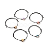 Star Acrylic Enamel Beads Adjustable Cord Bracelet for Teen Girl Women BJEW-JB07050-1