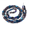 Electroplate Glass Beads Strands EGLA-S201-12-2