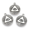 Tibetan Style Eye Alloy Pendant Rhinestone Settings PALLOY-T075-200AS-3