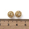 Brass Micro Pave Cubic Zirconia Beads KK-C071-02G-3