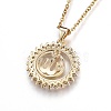 304 Stainless Steel Pendant Necklaces NJEW-O108-26G-2