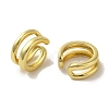 Rack Plating Brass Clip-on Earrings EJEW-R162-26G-02-2