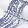 Electroplate Glass Beads Strands EGLA-A034-J4mm-G03-1