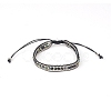 Polyster Braided Bead Bracelets PW23071081098-1