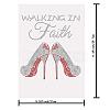 High-heeled Shoes Glass Rhinestone Patches DIY-WH0303-009-2
