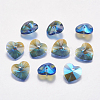 Faceted Glass Rhinestone Charms RGLA-F054-10x10-206PS-1