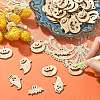 25Pcs Halloween Theme Wood Cabochons WOOD-CJC0005-56-4