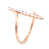 304 Stainless Steel Thin Curve Finger Ring for Women RJEW-C086-25-RG-1