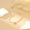 White and Yellow Bead Necklaces GP0175-2-1