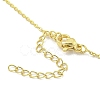 Brass Micro Pave Clear Cubic Zirconia Pendant Necklaces NJEW-Z032-01D-3
