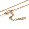 Ion Plating(IP) 304 Stainless Steel Snake Chain Necklaces NJEW-G081-04G-01-3