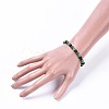 Cat Eye Stretch Bracelets BJEW-JB04591-02-3