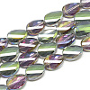 Electroplate Glass Beads Strands EGLA-S161-M-3