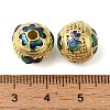 Rack Plating Brass Enamel Beads KK-P276-22A-G-2