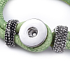 PU Leather Snap Bracelet Making AJEW-R023-06-3