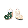 Christmas Alloy Enamel Pendants ENAM-Q442-63A-3