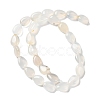 Natural White Agate Beads Strands G-K357-A07-02-3