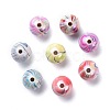 AB Color Wave Printed Acrylic Beads MACR-Q151A-M-5