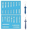 Acrylic Earring Handwork Template DIY-WH0359-082-1