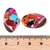 Transparent Resin and Walnut Wood Pendants RESI-T057-03L-4