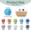 Pandahall 100Pcs 10 Colors Rhinestone Pave Disco Ball Beads RB-TA0001-11A-13