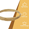 Textured Round Brass Wire CWIR-WH0004-01G-02-5