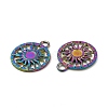 Ion Plating(IP) 304 Stainless Steel Pendant Cabochon Settings STAS-A070-16MC-2