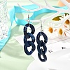 Acrylic Curb Chain Dangle Earrings EJEW-JE04651-4