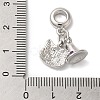 Rack Plating Alloy Enamel European Dangle Charms PALLOY-S189-10P-3