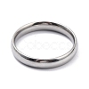 Ion Plating(IP) 304 Stainless Steel Simple Plain Band Finger Ring for Women RJEW-B036-06-2