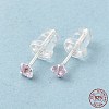 Cubic Zirconia Diamond Stud Earrings STER-M105-01A-S-1