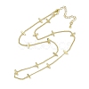 Rack Plating Brass Twisted Chain Necklaces for Women NJEW-K382-15B-G-1