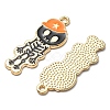 5Pcs Alloy Enamel Pendants ENAM-YW0002-49A-2