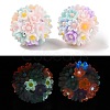 Handmade Luminous Polymer Clay Rhinestone Beads CLAY-H003-04A-1