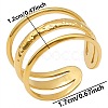 Minimalist 304 Stainless Steel Cuff Rings AX0926-2-1