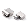 Tarnish Resistant 316 Surgical Stainless Steel Magnetic Clasps with Glue-in Ends STAS-M297-03B-P-3