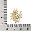 Brass Micro Pave Clear Cubic Zirconia Pendants KK-M275-07G-3