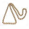 304 Stainless Steel Curb Chain Necklaces NJEW-M150-01G-2