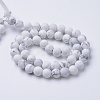 Natural Howlite Beads Strands X-G-T055-8mm-02-2
