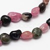 Nuggets Natural Tourmaline Beads Strands X-G-N0164-06-2