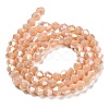 Opaque Solid Color Electroplate Glass Beads Strands GLAA-F029-P4mm-A06-2
