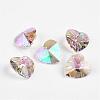 Faceted K9 Glass Charms EGLA-P026-H01-1