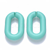 Opaque Spray Painted Acrylic Linking Rings OACR-S036-006A-I-2