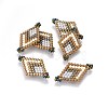 MIYUKI & TOHO Handmade Japanese Seed Beads Links SEED-A029-AA18-1