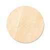Basswood Carved Round Cup Mats DJEW-M-006-04-2