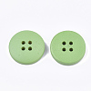 Painted Wooden Buttons WOOD-Q040-001E-2